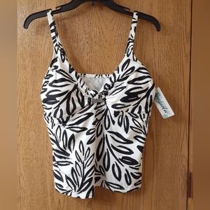 NWT Freshwater tankini top size 1X
